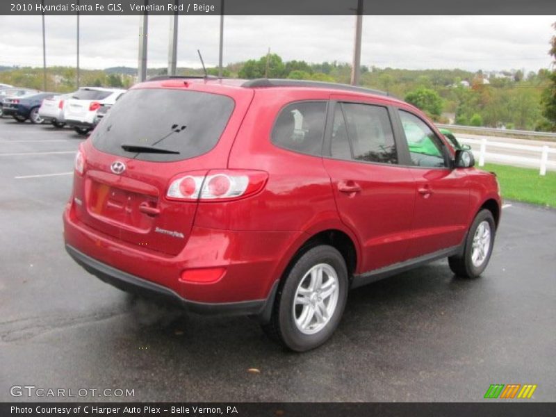 Venetian Red / Beige 2010 Hyundai Santa Fe GLS