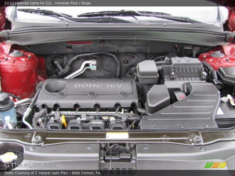 Venetian Red / Beige 2010 Hyundai Santa Fe GLS