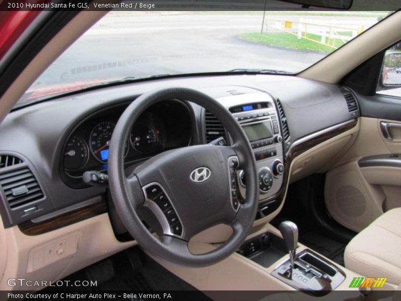 Venetian Red / Beige 2010 Hyundai Santa Fe GLS