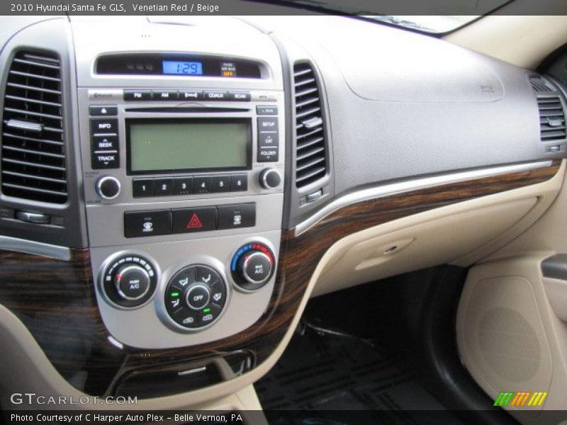 Venetian Red / Beige 2010 Hyundai Santa Fe GLS