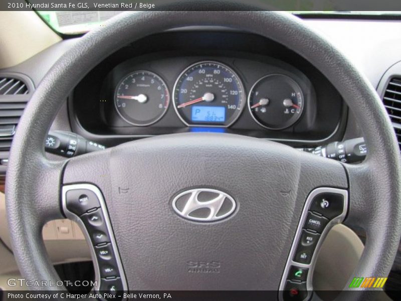 Venetian Red / Beige 2010 Hyundai Santa Fe GLS