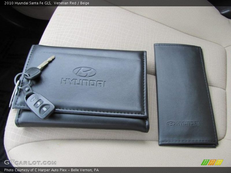 Venetian Red / Beige 2010 Hyundai Santa Fe GLS