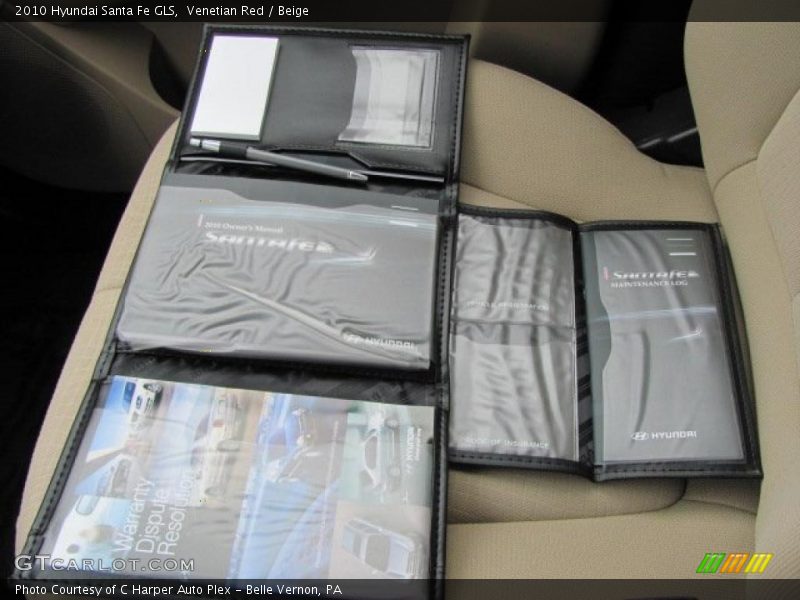 Venetian Red / Beige 2010 Hyundai Santa Fe GLS