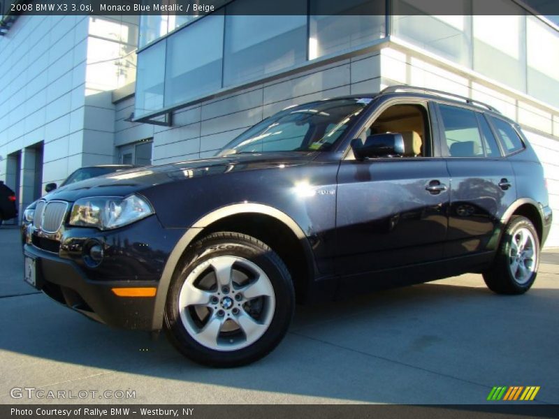 Monaco Blue Metallic / Beige 2008 BMW X3 3.0si