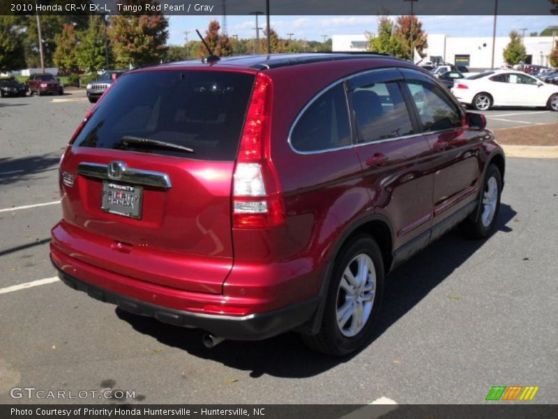 Tango Red Pearl / Gray 2010 Honda CR-V EX-L