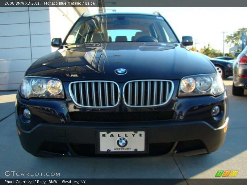 Monaco Blue Metallic / Beige 2008 BMW X3 3.0si
