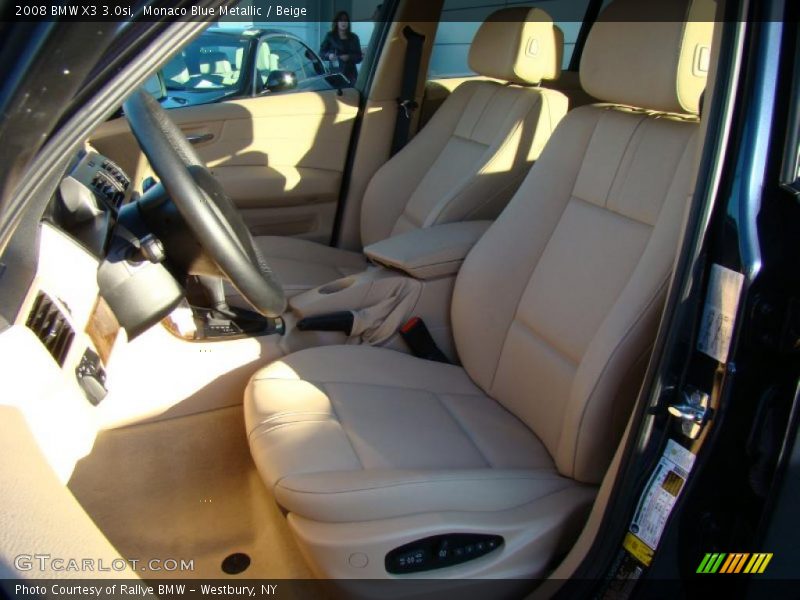 Monaco Blue Metallic / Beige 2008 BMW X3 3.0si