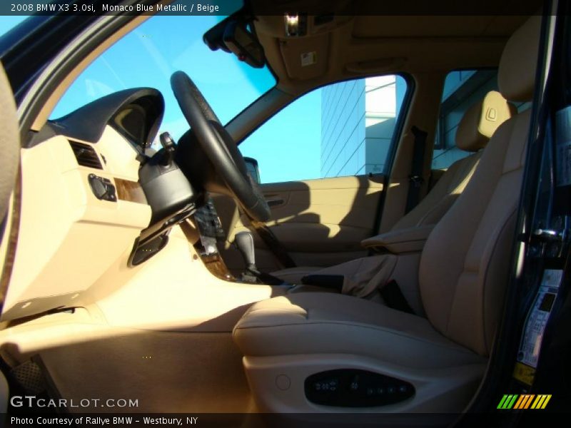 Monaco Blue Metallic / Beige 2008 BMW X3 3.0si