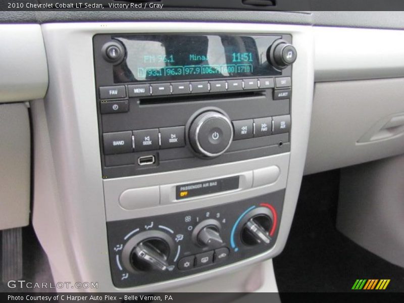 Controls of 2010 Cobalt LT Sedan