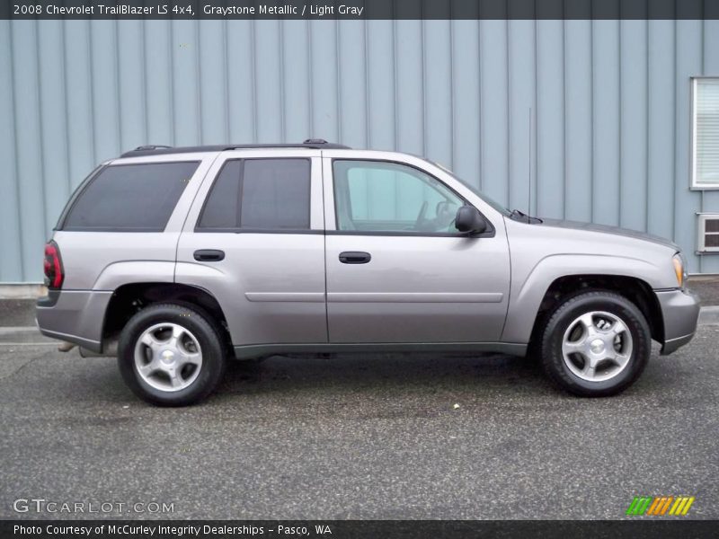 Graystone Metallic / Light Gray 2008 Chevrolet TrailBlazer LS 4x4