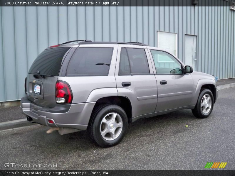 Graystone Metallic / Light Gray 2008 Chevrolet TrailBlazer LS 4x4