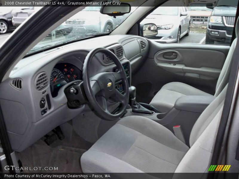 Graystone Metallic / Light Gray 2008 Chevrolet TrailBlazer LS 4x4