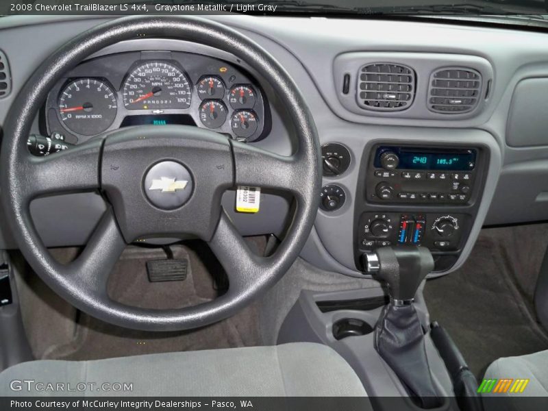 Graystone Metallic / Light Gray 2008 Chevrolet TrailBlazer LS 4x4