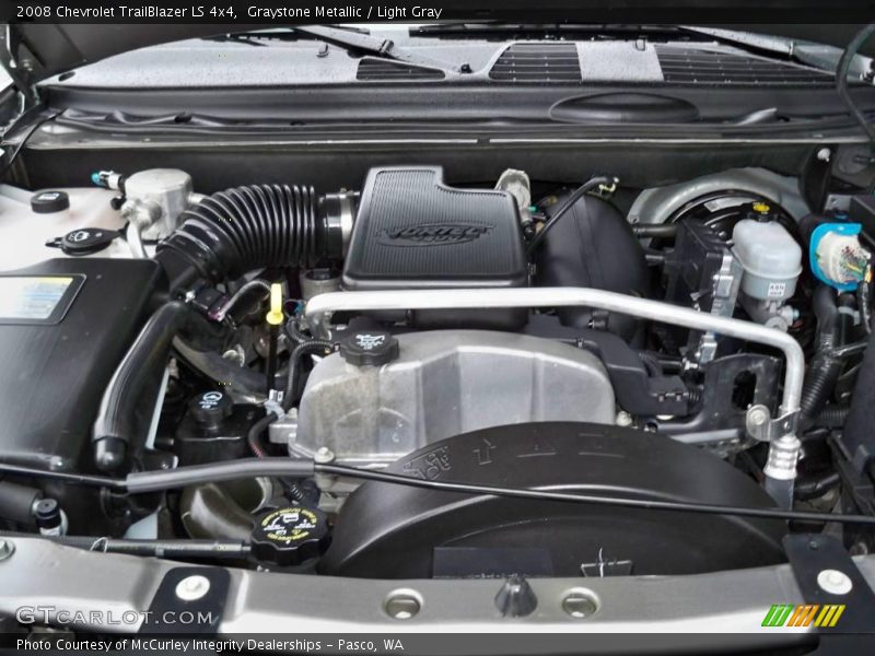 Graystone Metallic / Light Gray 2008 Chevrolet TrailBlazer LS 4x4