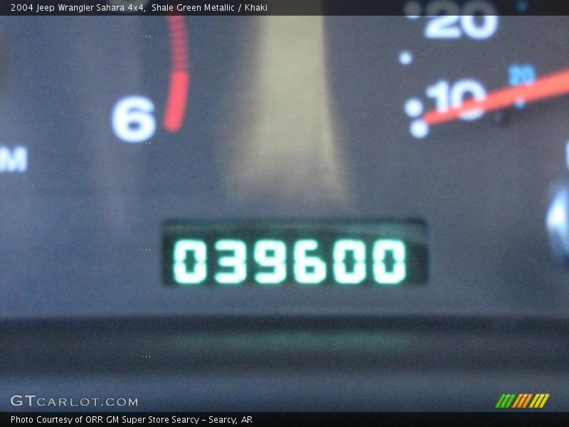 Shale Green Metallic / Khaki 2004 Jeep Wrangler Sahara 4x4