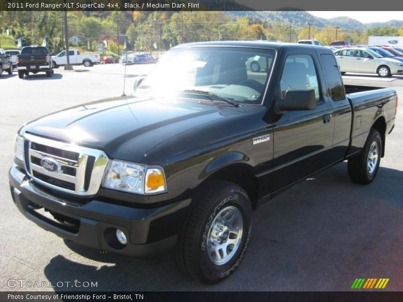Black / Medium Dark Flint 2011 Ford Ranger XLT SuperCab 4x4
