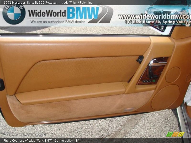 Arctic White / Palomino 1992 Mercedes-Benz SL 500 Roadster