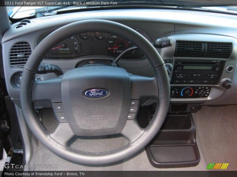 Black / Medium Dark Flint 2011 Ford Ranger XLT SuperCab 4x4