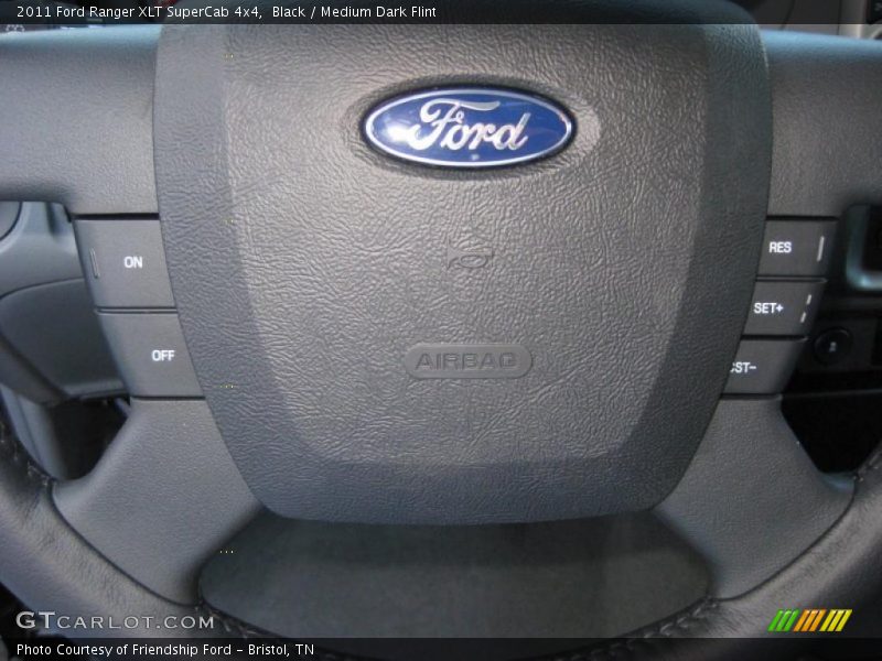 Black / Medium Dark Flint 2011 Ford Ranger XLT SuperCab 4x4