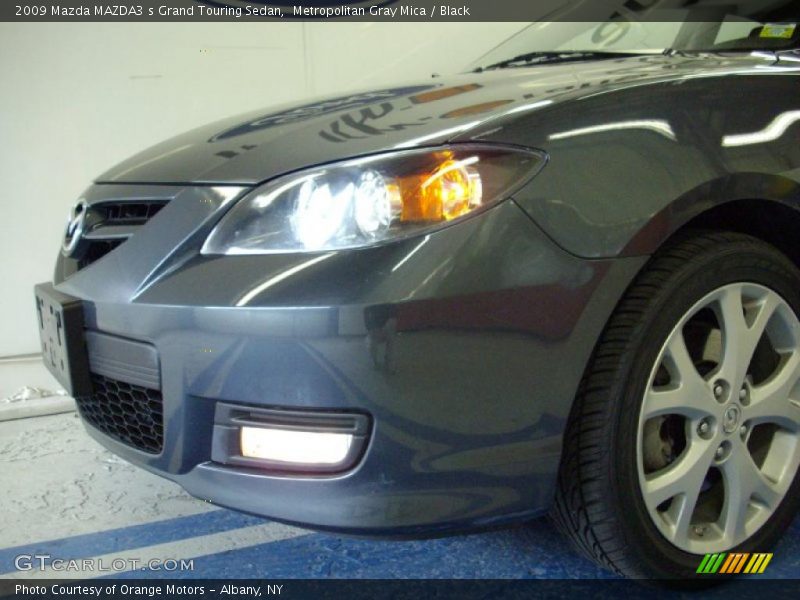 Metropolitan Gray Mica / Black 2009 Mazda MAZDA3 s Grand Touring Sedan