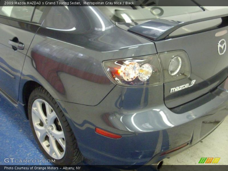 Metropolitan Gray Mica / Black 2009 Mazda MAZDA3 s Grand Touring Sedan