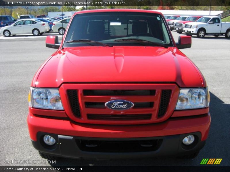 Torch Red / Medium Dark Flint 2011 Ford Ranger Sport SuperCab 4x4