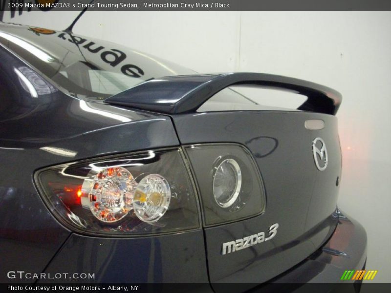 Metropolitan Gray Mica / Black 2009 Mazda MAZDA3 s Grand Touring Sedan