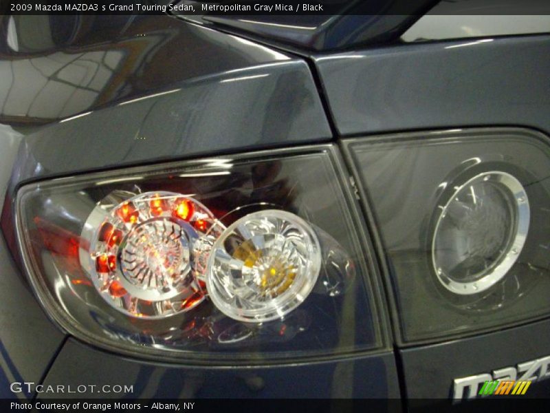 Metropolitan Gray Mica / Black 2009 Mazda MAZDA3 s Grand Touring Sedan