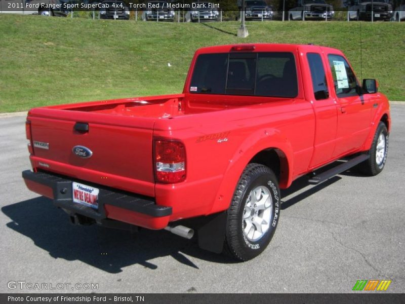 Torch Red / Medium Dark Flint 2011 Ford Ranger Sport SuperCab 4x4