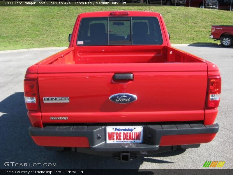 Torch Red / Medium Dark Flint 2011 Ford Ranger Sport SuperCab 4x4