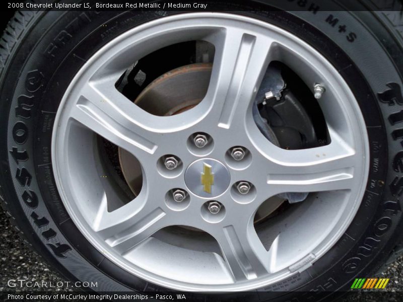 Bordeaux Red Metallic / Medium Gray 2008 Chevrolet Uplander LS
