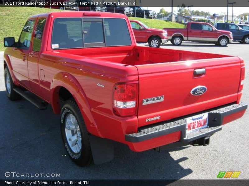 Torch Red / Medium Dark Flint 2011 Ford Ranger Sport SuperCab 4x4