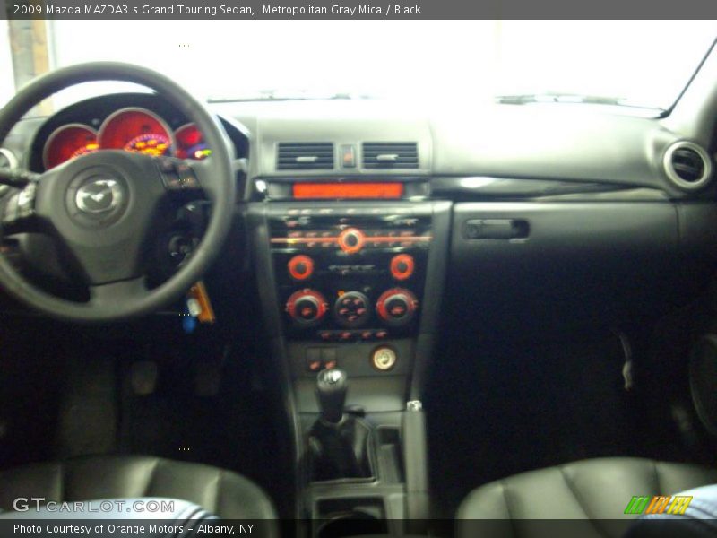 Metropolitan Gray Mica / Black 2009 Mazda MAZDA3 s Grand Touring Sedan