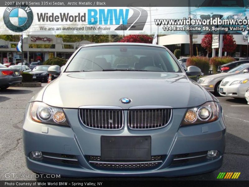 Arctic Metallic / Black 2007 BMW 3 Series 335xi Sedan