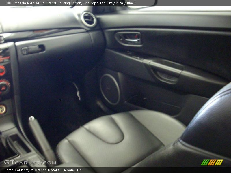 Metropolitan Gray Mica / Black 2009 Mazda MAZDA3 s Grand Touring Sedan