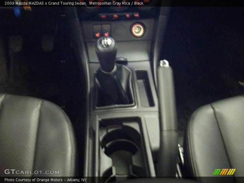 Metropolitan Gray Mica / Black 2009 Mazda MAZDA3 s Grand Touring Sedan