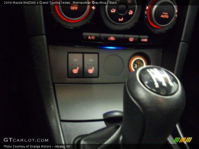 Metropolitan Gray Mica / Black 2009 Mazda MAZDA3 s Grand Touring Sedan