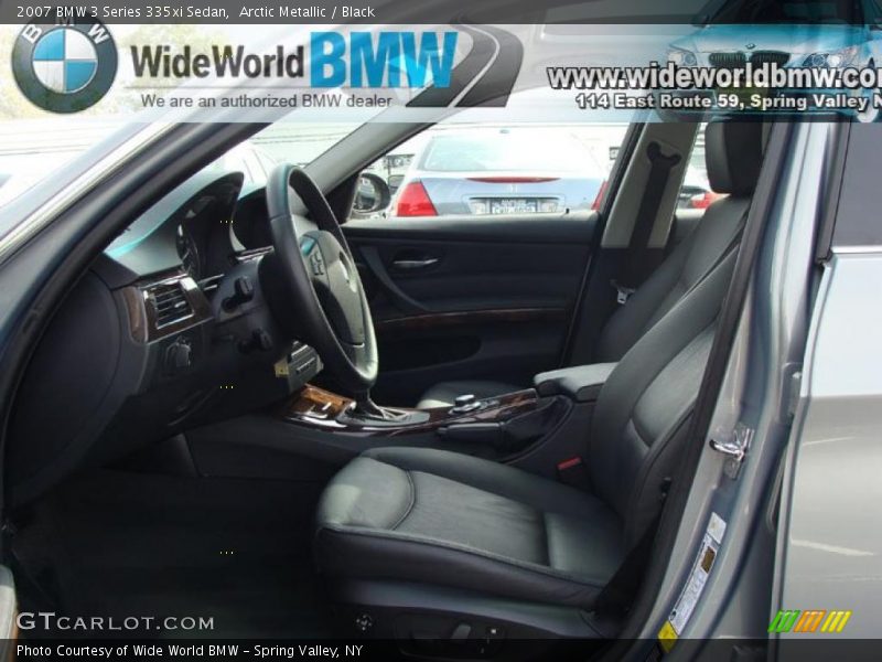 Arctic Metallic / Black 2007 BMW 3 Series 335xi Sedan