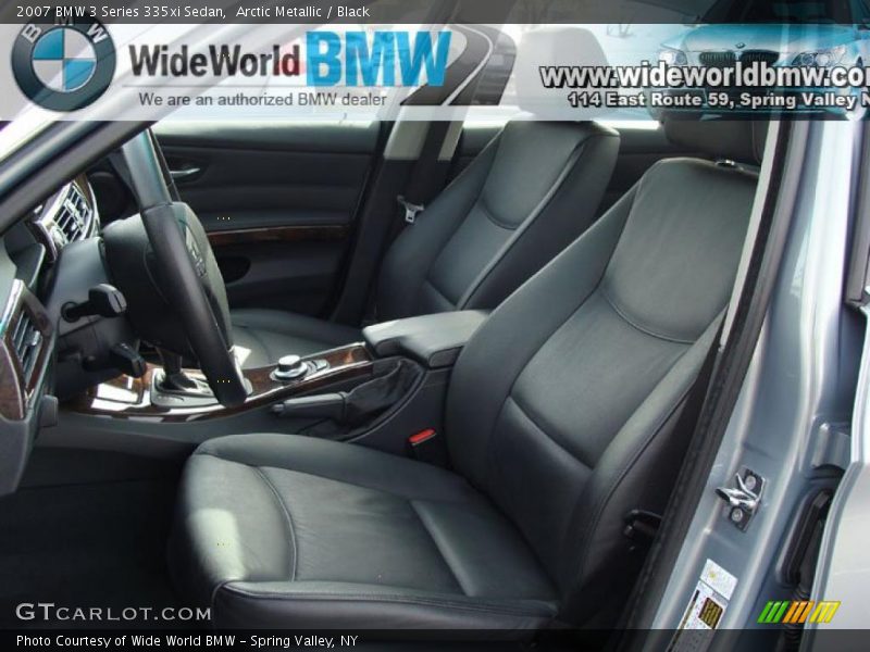 Arctic Metallic / Black 2007 BMW 3 Series 335xi Sedan