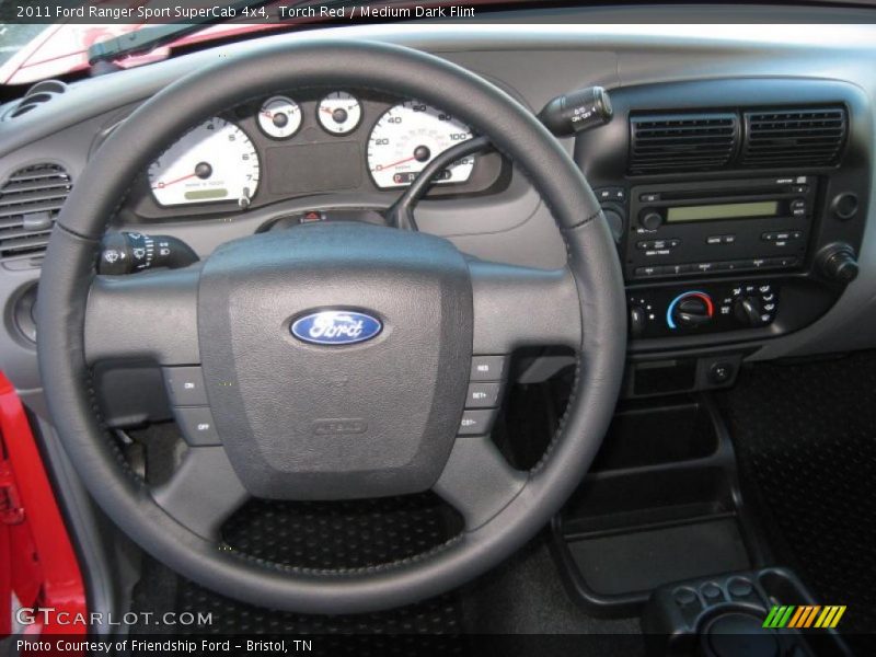 Dashboard of 2011 Ranger Sport SuperCab 4x4