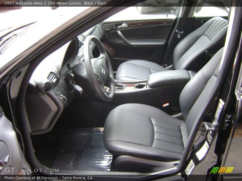 Black / Black 2007 Mercedes-Benz C 280 4Matic Luxury