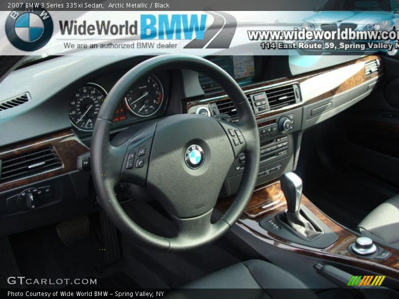 Arctic Metallic / Black 2007 BMW 3 Series 335xi Sedan