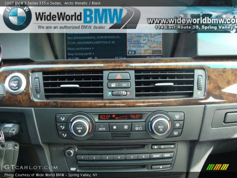 Arctic Metallic / Black 2007 BMW 3 Series 335xi Sedan