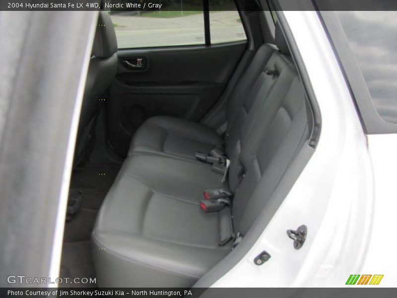 Nordic White / Gray 2004 Hyundai Santa Fe LX 4WD