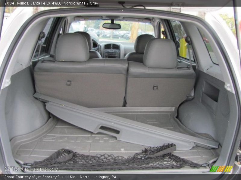 Nordic White / Gray 2004 Hyundai Santa Fe LX 4WD