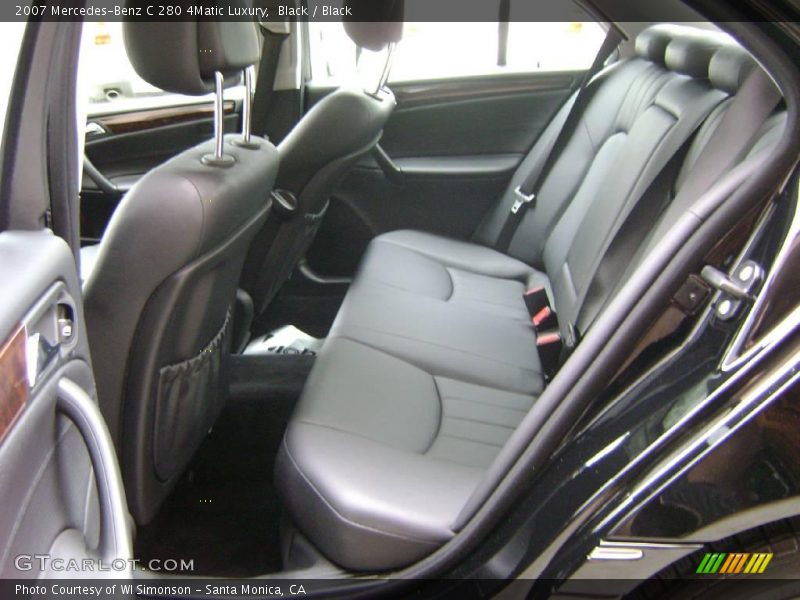 Black / Black 2007 Mercedes-Benz C 280 4Matic Luxury