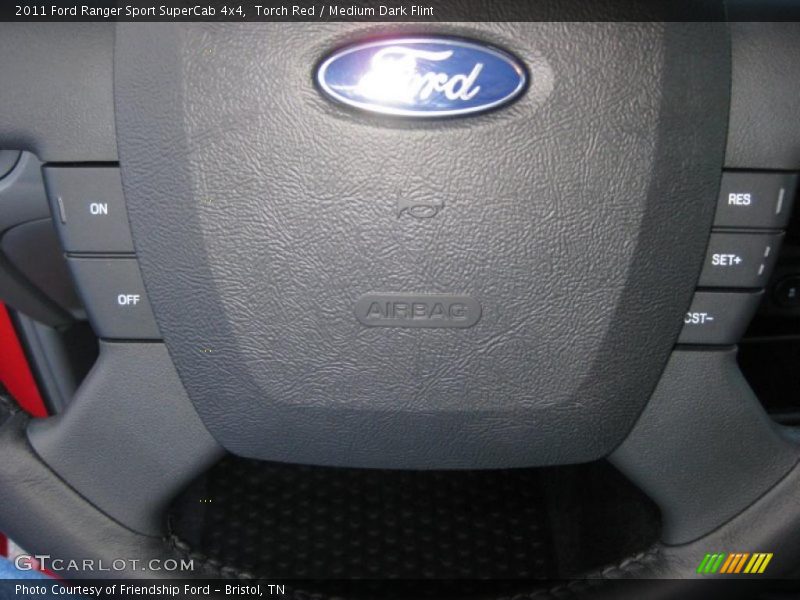 Torch Red / Medium Dark Flint 2011 Ford Ranger Sport SuperCab 4x4