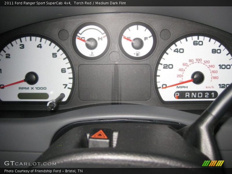  2011 Ranger Sport SuperCab 4x4 Sport SuperCab 4x4 Gauges