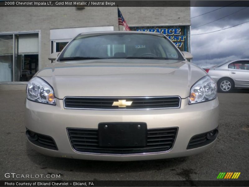Gold Mist Metallic / Neutral Beige 2008 Chevrolet Impala LT