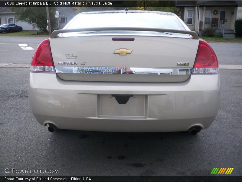 Gold Mist Metallic / Neutral Beige 2008 Chevrolet Impala LT